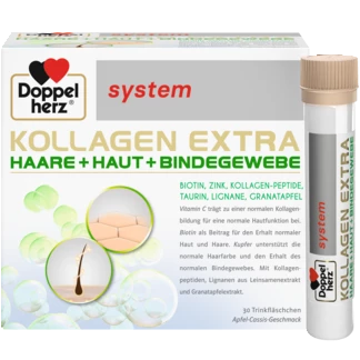 Abbildung der Produktverpackung Doppelherz system KOLLAGEN EXTRA Frontansicht